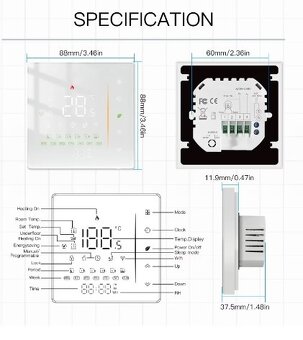 Termostat Moes Zigbee - 4