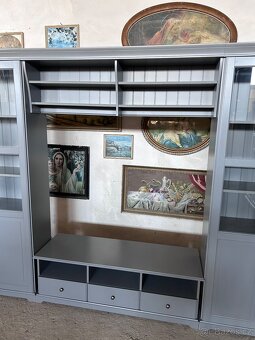 Ikea obývací stěna LIATORP ( šedá ) - 4