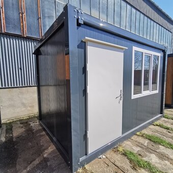 Obytný kontejner PMP-K o rozměru 2,4 x 4 m - antracit - 4