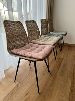 Kvalitní designové ratanové židle Kave Home + sedáky zdarma - 4