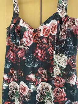 Zara Roses Corset Style Dress L / 40 / 12 - 4