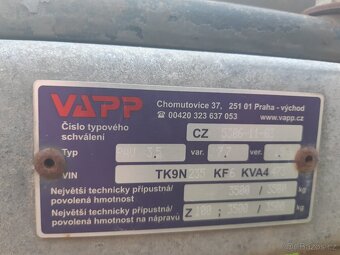 VAPP PAV 3,5 privesny vozik na 2 auta - 4