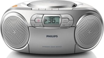 NOVÝ Radiopřijímač s CD PHILIPS AZ127/12 Stříbrný - 4