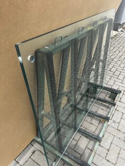 Skleněné zábradlí, francouzské okno - ČIRÉ sklo - 4