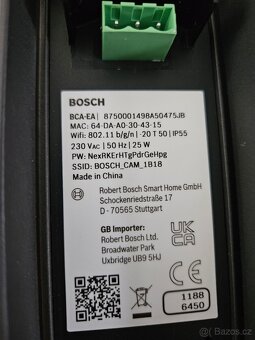 Chytrá kamera Bosch BCA-EA - Nová, pouze rozbalená. - 4
