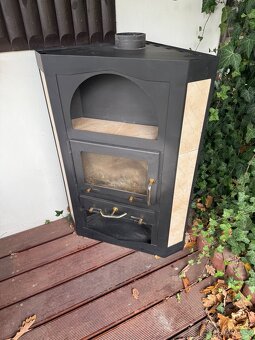 Rohová krbová kamna - 4