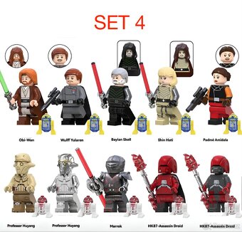 Rôzne figúrky Star Wars 8 (8ks) typ lego - nové - 4