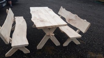 Krásný nový  masivní zahradní set - 4