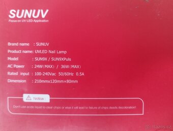 UV lampa na nehty SUN9X Plus - 4
