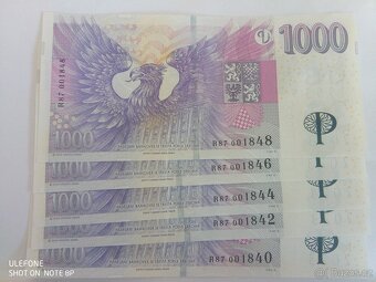 1000 Kč s přítiskem, série R14 - 4