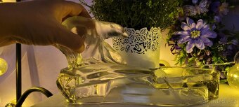 Skleněná dekorace miska - 4