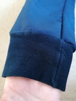 Tmavě modré zateplené softshellové kalhoty, v. 140 - 4