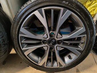 Alu kola Kia Picanto 4x100 r16 Originál, pneu 195/45/16 - 4