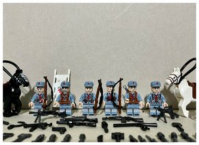 Vojaci 1.sv vojna + doplnky - typ lego - nové - 4