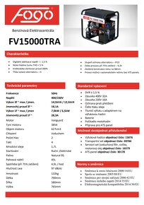 FOGO FV 15000 TRA 15kVA, 3f - 4