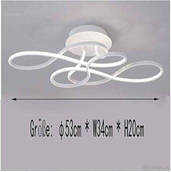 LED Designové stmívatelné stropní svítidlo s ovládáním / 58W - 4