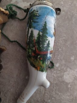 Staré porcelánové fajfky 54cm a 31cm - 4