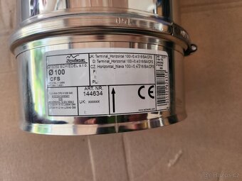 Nerezový komín - přisávací hlava, průměr 100mm - 4
