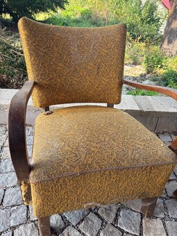 Retro křesla + taburet + stolek - 4