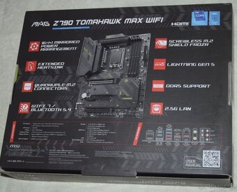 MSI MAG Z790 TOMAHAWK MAX WIFI nová, socket 1700 záruka/2027 - 4