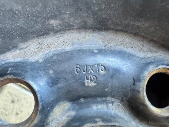Plechová kola 6Jx15 5x100 ET38 - 4