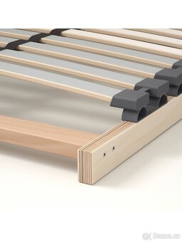 IKEA HEMNES 160x200 s roštem a matrací - 4