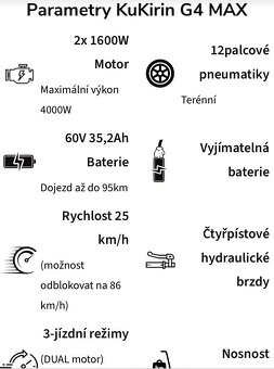 Koloběžka Kukirin G4 Max - 4
