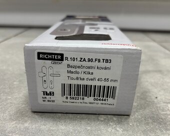Bezpečnostní kování RICHTER R.101.ZA.90.F9.TB3 - 4