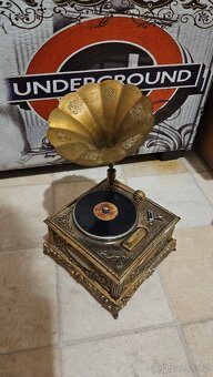 Starožitný gramofonek/zapalovač - 14x10 cm - 4