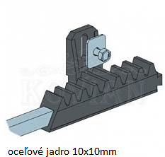 Nylonový ozubený hřeben s ocelovým jádrem - 4