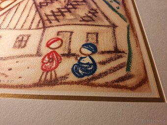 JOSEF ČAPEK - U naší chalupy - 1948 - signováno - 4