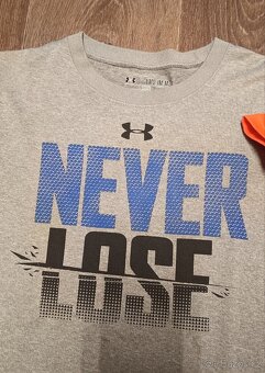 2 ks sportovní trička Air Jordan a Under Armour vel. 137/147 - 4