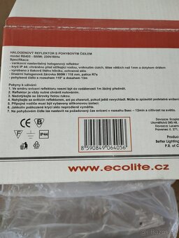 Halogenový reflektor s čidlem, 500W - 4