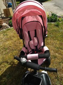 Otočná tříkolka Pink Delux s stříškou JM-068-17 PINK - 4