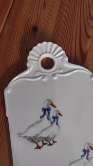 Porcelánové prkénko vzor Husy - 4