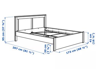 Postelový rám ikea - 4