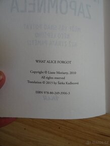 kniha Na co Alice zapomněla - Moriarty - 4