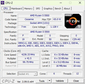 Herní PC - Ryzen 5500, 16GB RAM, 1TB NVME, 6600XT, WIN11 - 4