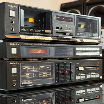 Technics sestava - zesilovač, tuner, kazeťák - 4