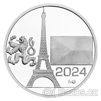 Stříbrná medaile Paříž proof, LOH 2024 - 4