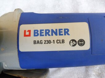 Úhlová bruska BERNER BAG-230-1 CLB, 2400 W, 6500 ot./min - 4