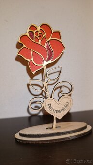 Dřevěná květina - 4