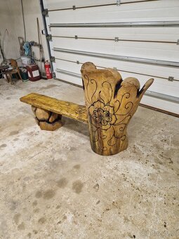 Lavička SRDCE V KVĚTU - 4