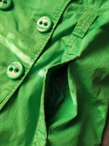 Dámská zelená bunda trenčkot kabát zn. Chillin, vel. S - 4