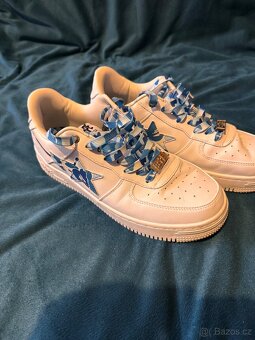 Bape Sta Low White ABC Camo Blue - 4