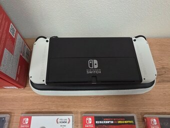 Konzole Nintendo Switch OLED + 5 Hra Záruka 12 Měsicu - 4