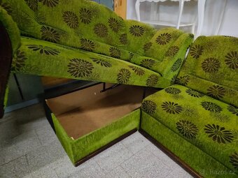Sedačka rohová rozkládací s úložným prostorem - 4