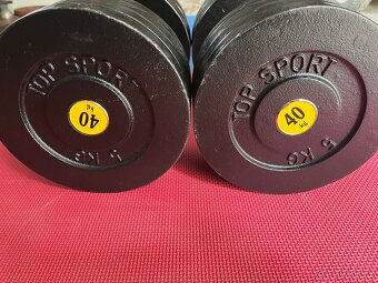 Profi činky 2x40kg - 4