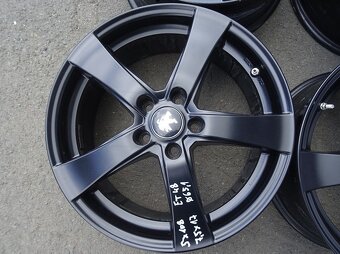 Alu disky černé na Peugeot, 17", 5x108, ET 48, šíře 7,5J - 4