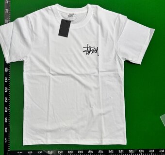Tričko Stussy Basic - bílé - 4